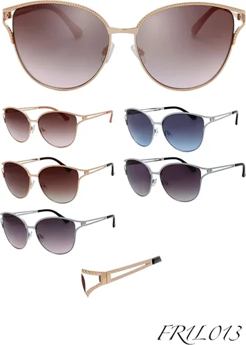 Vista 6 de The Fresh Classic - Elegantes lentes de sol de cristal para mujer con diseño de belleza en caja de regalo