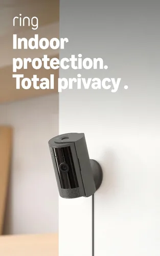 Vista 8 de Cámara para interiores Ring (último modelo): seguridad para tu casa o negocio con video HD de 1080p (negro)