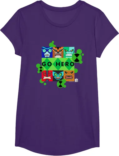 Vista 15 de Ben 10 Go Hero - Camiseta, Azul / Patchwork, S