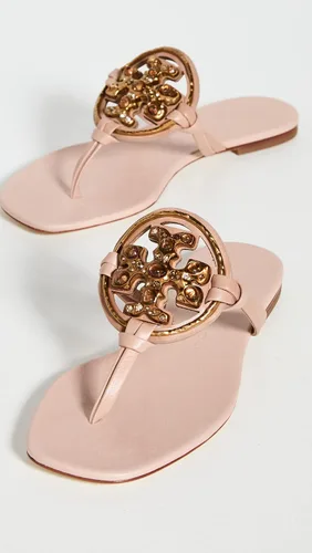 Vista 4 de Tory Burch Sandalias Jeweled Miller para mujer, Meadowsweet, 0