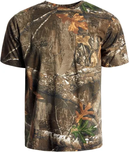 Vista 30 de King's Camo Camiseta de caza de manga corta de algodón Desierto sombra