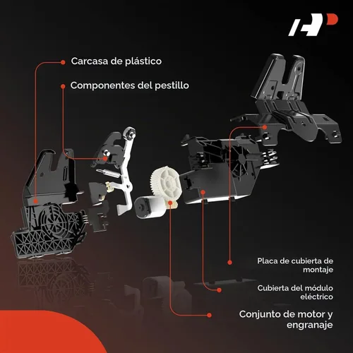 Vista 2 de A-Premium Pestillo de maletero compatible con Nissan Frontier 2005-2019 Crew Cab Pickup/Extended Cab Pickup, juego de 2 actuadores de pestillo
