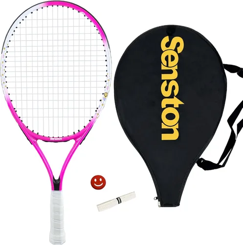 Vista 8 de Senston Kids Tennis Racket Set (17 & 23 Inch) - 1 Pack Junior Tennis Racquet, Lightweight Aluminum Frame, Includes Cover