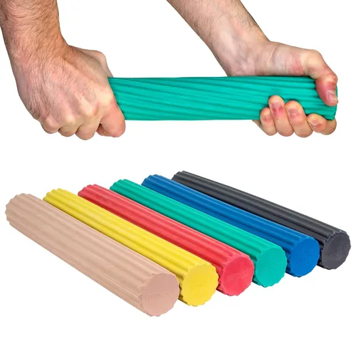 Vista 7 de CanDo Twist-n' Bend Barras de Resistencia Flexibles para Fortalecimiento del Agarre y el Antebrazo, Terapia Física, Rehabilitación, Entrenamiento