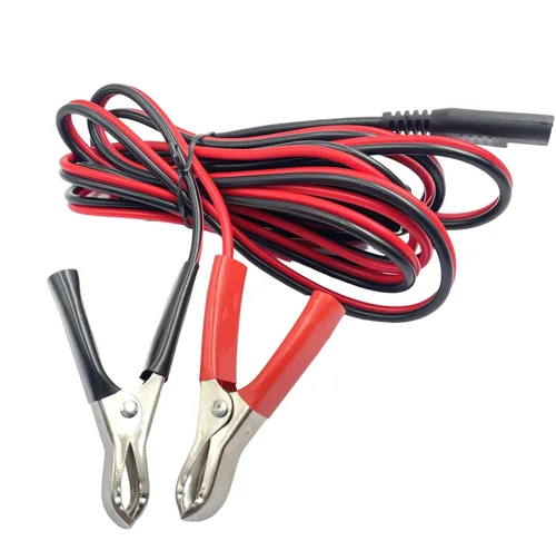 Vista 2 de 1 abrazaderas de pinzas SAE a cocodrilo de 8.2 pies, arnés de cable con interruptor de encendido/apagado, cable de extensión de desconexión rápida
