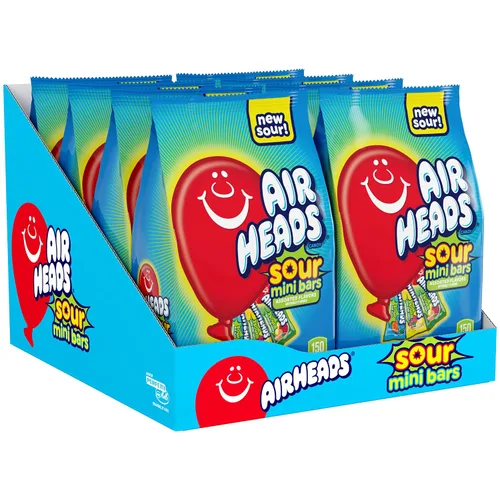 Vista 22 de Airheads Mini barras de caramelo, paquete variado de Taffy, bolsa de 80