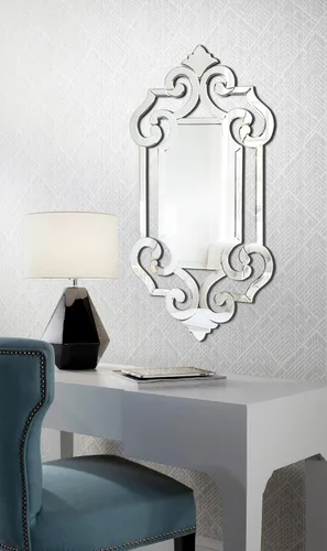 Vista 4 de Howard Elliott Clarice - Espejo de pared veneciano colgante, espejo decorativo antiguo para tu entrada, baño, dormitorio, cualquier habitación u