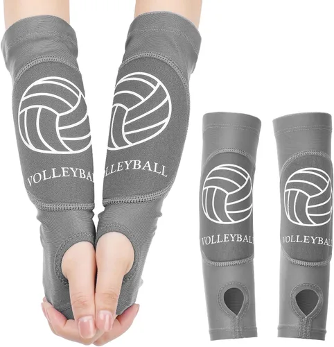 Vista 14 de Shappy 2 piezas de mangas para brazos de voleibol, mangas para antebrazos, almohadillas para brazos de voleibol para niños, niñas, adolescentes