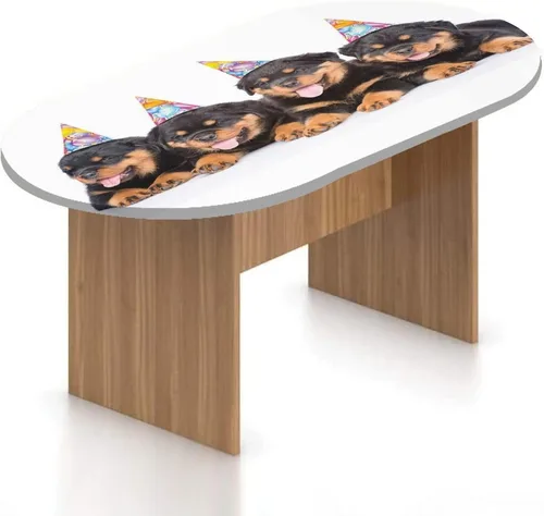 Vista 25 de XISUNYA Mantel ovalado ajustable para patio, decoración de cumpleaños, de poliéster, con bordes elásticos, diseño de búhos de dibujos animados