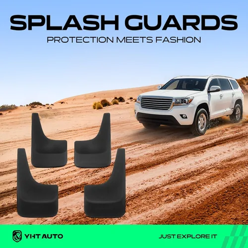 Vista 2 de YHTAUTO Protectores contra salpicaduras para Chevy Compatible con Silverado y Tahoe, Suburban y Avalanche, sin guardabarros Guardabarros, juego