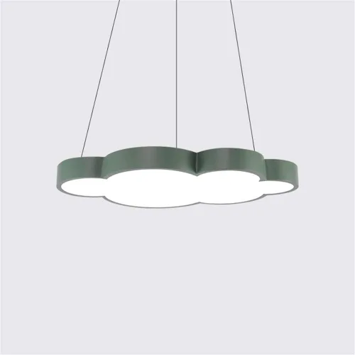 Vista 11 de Luces colgantes LED modernas regulables en forma de nube, NIUYAO Kids Room Metal 1 lámpara colgante en acrílico (bombilla incluida)