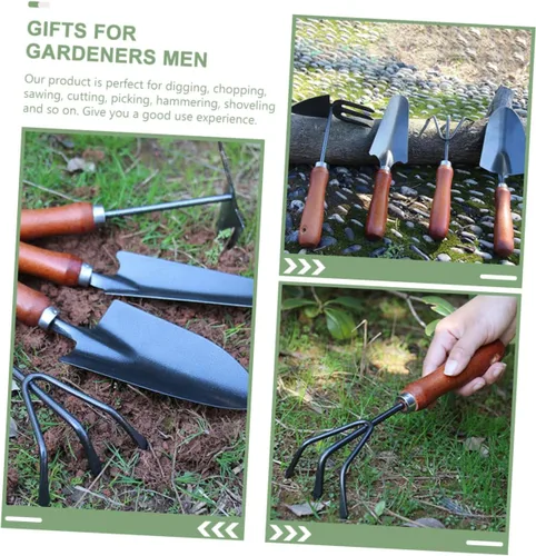 Vista 2 de YARNOW 1set Ergonomic Garden Tool Hand Trowel Small Shovel and Multi-Function Cultivator for Efficient Gardening for Planting and Weeding