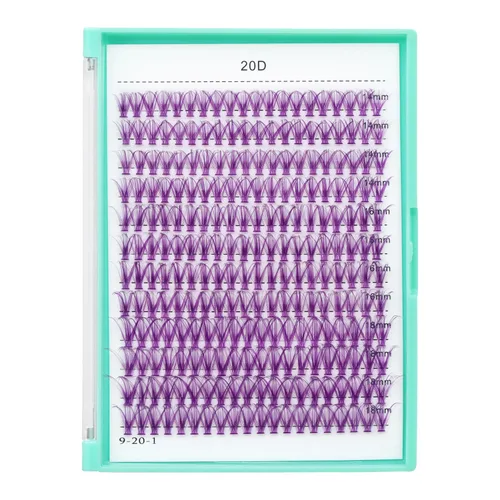 Vista 20 de Bodermincer 7D/10D/20D/30D/40D/50D/60D/80D/100D Rizo D, 240 unidades, extensiones de pestañas postizas, individuales y en racimo, pestañas falsas