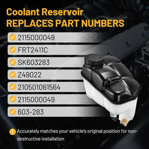 Vista 3 de Depósito de Expansión de Refrigerante del Motor 603-283 Compatible con Mercedes-Benz E350 E320 E500 E300 E280 E550 CLS500 CLS550 CLS55 AMG Reemplazo