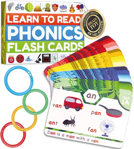 Vista 2 de Tarjetas flash fonéticas - Aprende a leer en 20 etapas fónicas - Digraphs CVC mezcla sonidos vocales largos - Juegos de fonética para niños de 4 a 8