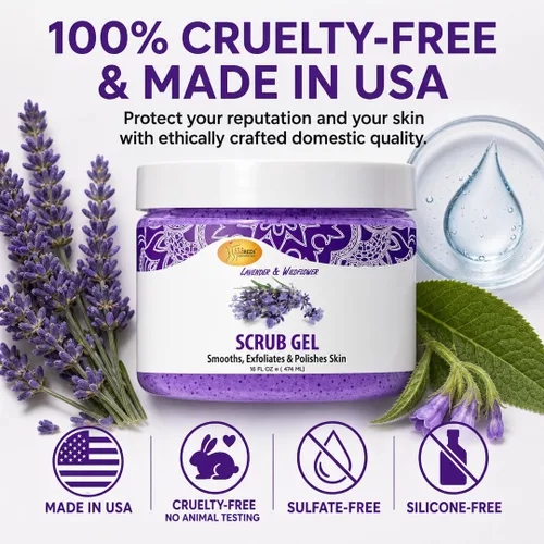 Vista 6 de SPA REDI Gel exfoliante de piedra pómez – Removedor de callos y exfoliante de pedicura con ácido hialurónico Sin sulfatos Sin crueldad animal