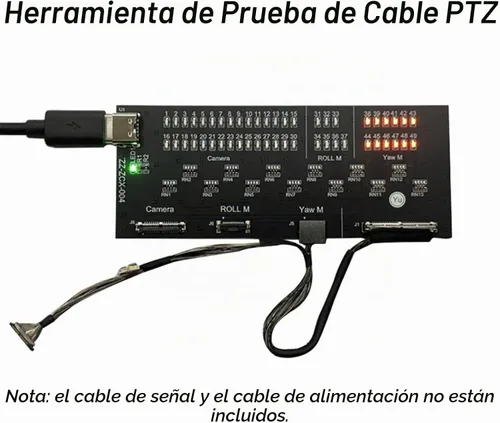 Vista 3 de Herramienta de prueba de cable de señal cardán adecuada para DJI Mavic Mini 3/Mini 3 Pro/Dji Mini 4 Pro Drone PTZ Cable plano Roll Axis Tester