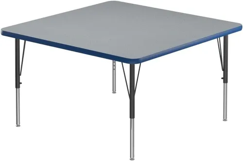 Vista 46 de Correll Mesa rectangular de actividades para el aula de 24 x 48 pulgadas, altura ajustable (19 a 29 pulgadas), parte superior de granito gris, borde