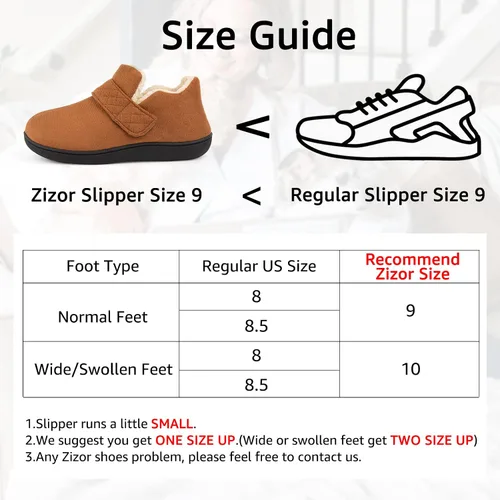 Vista 6 de Zizor Zapatos de casa ajustables Ivy para mujer para interiores y exteriores