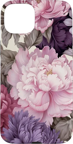 Vista 9 de Elegant Blush Pink And Purple Vintage Floral Rose And Peony Case for iPhone 16