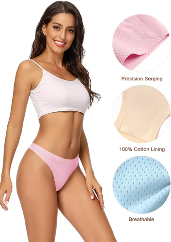 Vista 5 de Voenxe ropa interior sin costuras transpirable y elástica para mujer