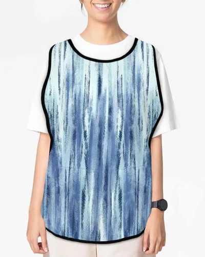 Vista 2 de Painting Brush Unisex Cobbler Apron with 2 Pockets Vest, Cleaning Smock Apron for Work Chef Kitchen - 1 Pack