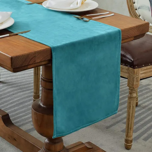 Vista 12 de BALCONY & FALCON Camino de mesa con borlas, lavable a máquina, caminos de mesa decorativos de lujo para el hogar para comedor, fiestas, banquetes