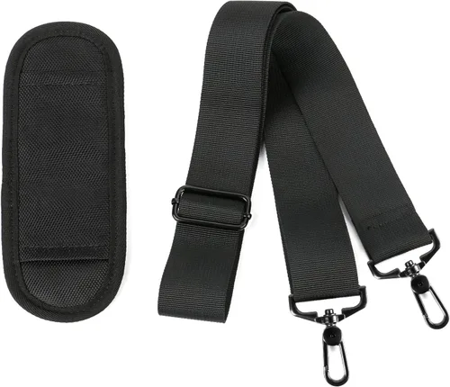 Vista 7 de Ytonet Correa para el hombro, correa de hombro acolchada universal ajustable de 52 pulgadas para laptop, cinturón cómodo de repuesto con ganchos