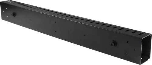 Vista 6 de StarTech - Paquete de 2 organizadores verticales de cables de 20U con conductos de dedo, panel vertical de gestión de cables, canaleta de cables