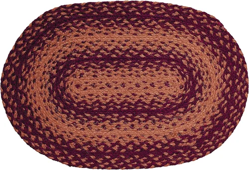 Vista 5 de Colección Vintage Star Premium Trenzado Estilo primitivo, rústico, campestre Yute/algodón 30 días sin riesgo Alfombra