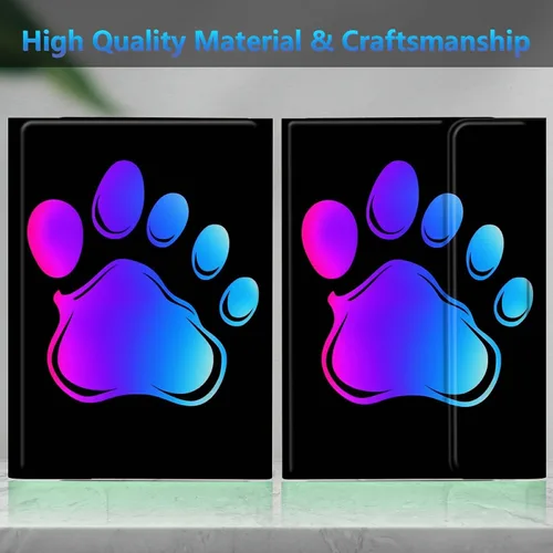 Vista 5 de Funda de teclado para Samsung Galaxy Tab S6 Lite 2022/2020, Galaxy Tab S6 Lite SM-P610/P613/P615/P619 con teclado Bluetooth inalámbrico desmontable