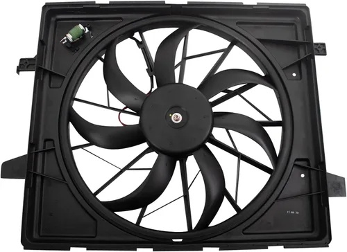 Vista 84 de Conjunto de ventilador de refrigeración dual del radiador TRQ Para Toyota Avalon 2013-2018 Camry 2012-2017 TO3115173