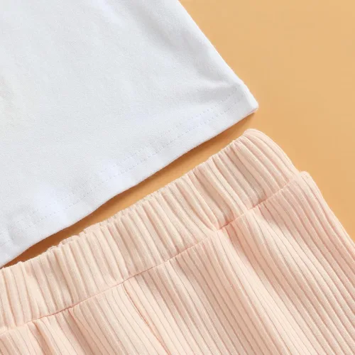 Vista 36 de Eadrioss Ropa para bebé niña pequeña, traje de campana de manga corta, camisa de flores para niños, pantalones florales acampanados, ropa de verano