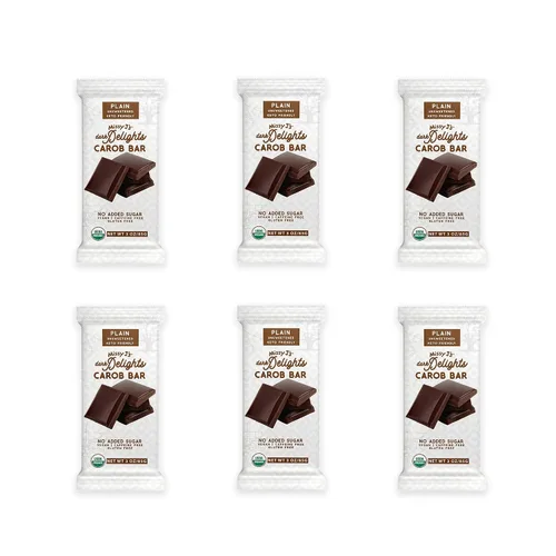 Vista 9 de Missy J's Organic Carob Dark Delights - Barra de caramelo de café sin azúcar, 3 onzas, paquete de 12 unidades, vegano, sin gluten y cafeína