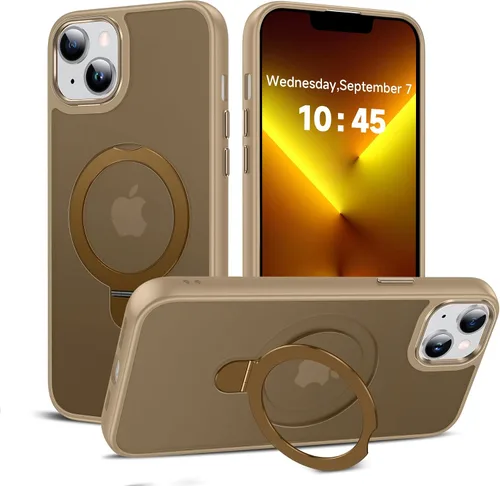 Vista 50 de LeYi Funda para iPhone 11 para MagSafe con soporte magnético, color negro