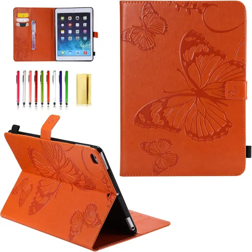 Vista 34 de Funda para iPad de 6ª/5ª generación de 9.7 pulgadas 2018/2017, para iPad Air 2/Air 1 con soporte, soporte para lápices, bolsillo