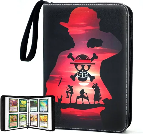 Vista 23 de Carpeta de tarjetas para tarjetas intercambiables, 16 bolsillos con 32 fundas hasta 1024 tarjetas, libro de almacenamiento de tarjetas impermeable