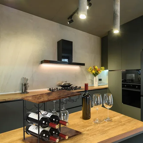 Vista 4 de LIANTRAL Estantes de vino, soporte moderno para botellas de vino