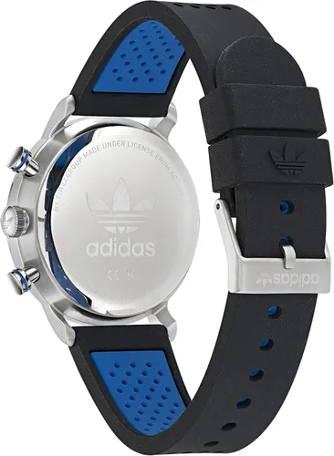 Vista 4 de adidas Reloj con correa de silicona negra modelo AOSY220162I NegroPlata