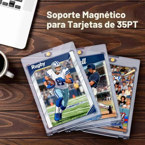 Vista 5 de Tarjetero magnético de 5 quilates, soporte para tarjetas comerciales de 35