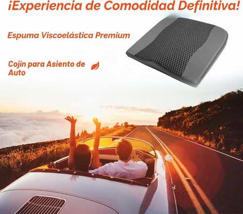Vista 2 de Lofty Aim Cojín de asiento de automóvil, cómodos cojines de espuma viscoelástica para conducir, alivio del dolor de ciática y espalda baja, almohada