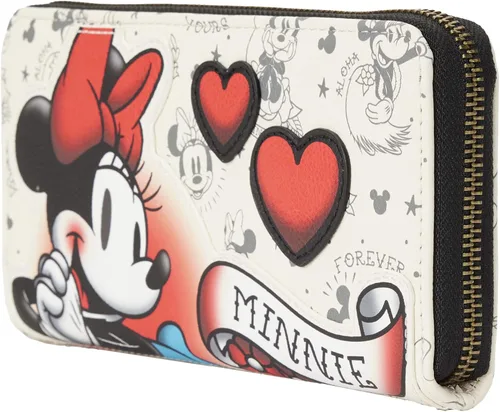 Vista 2 de Loungefly Disney Minnie Mouse - Cartera de tatuaje