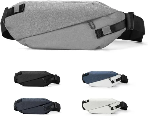 Vista 11 de Riñoneras para hombres, bolsos cruzados para mujeres, riñonera de moda, mochila de cintura para entrenamiento al aire libre, viajes, uso casual