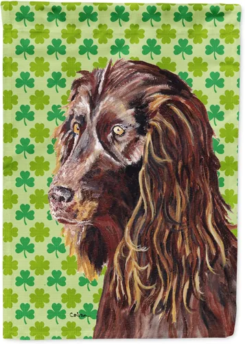 Vista 144 de Caroline's Treasures SS4442GF Affenpinscher Bandera de jardín con retrato de trébol del día de San Patricio para buzón, bandera decorativa