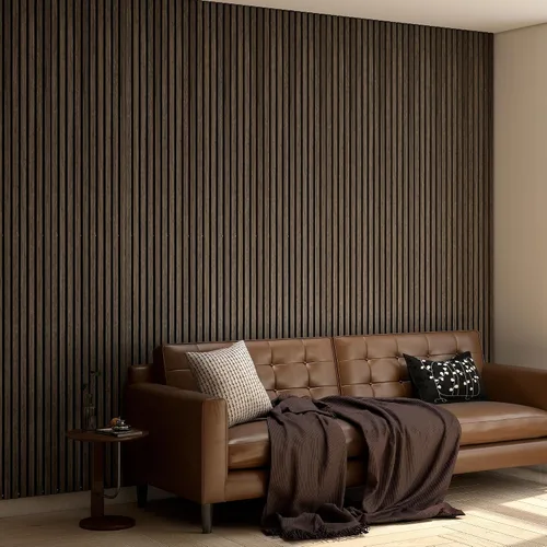 Vista 12 de HOMCOM Paneles acústicos 3D de madera insonorizados, paquete de 4 paneles