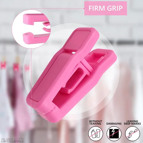 Vista 4 de Conjunto de 20 ganchos de dedo Slim-Line (Color Rosa).