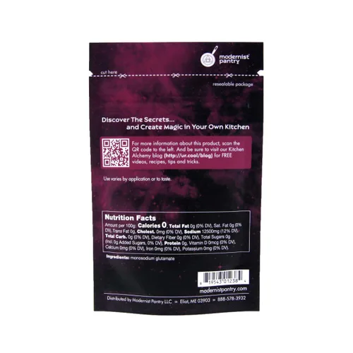 Vista 3 de Glutamato monosódico (MSG) Vegano Sin Gluten Certificado OU Kosher - 50g/2oz