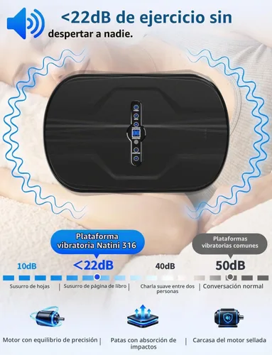 Vista 7 de Máquina del ejercicio de la placa de la vibración del cuerpo entero, placa Negro