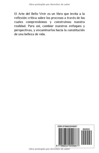 Vista 2 de EL ARTE DEL BELLO VIVIR Introducción a una belleza de vida (Spanish Edition)