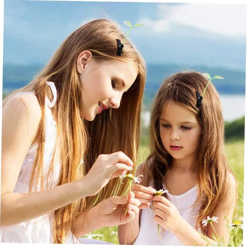 Vista 5 de BESPORTBLE 10 pinzas para el cabello, brotes de frijol, planta, pasadores para la cabeza, pasadores, horquillas para niñas y mujeres